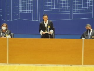 La presidenta Pilar de la Oliva durante su discurso